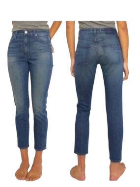 AMO Jeans Stix Crop Denim Size 30 Forever Blue